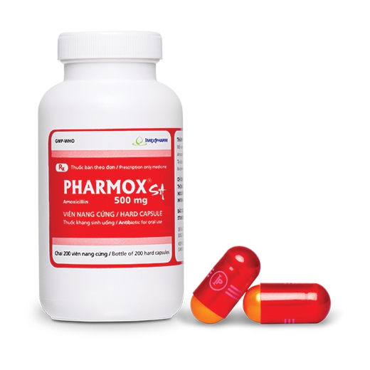 Thuốc kháng sinh Imexpharm Pharmox SA 500mg, Chai 200 viên