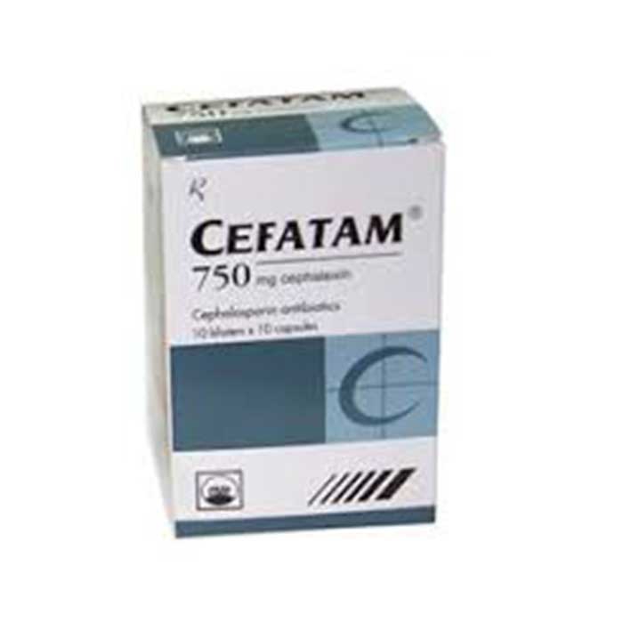 Thuốc kháng sinh PMP Cefalexin 750mg, Hộp 100 viên