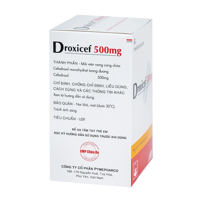 Thuốc kháng sinh PMP Droxicef 500mg 100 viên