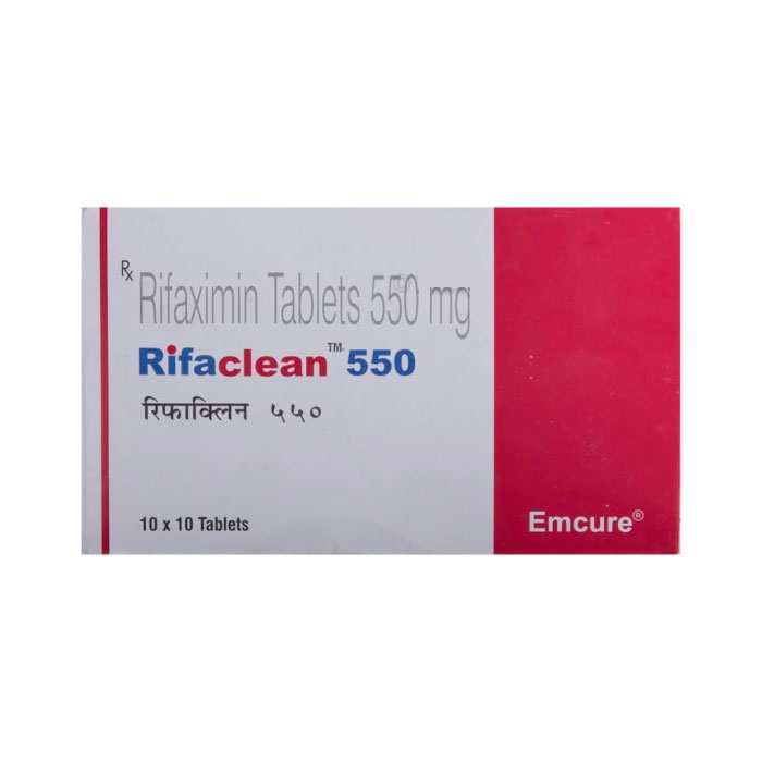 Thuốc kháng sinh Rifaclean 550 Rifaximin 550mg, Hộp 100 viên