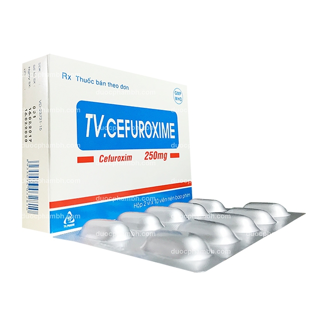 Thuốc kháng sinh TV.CEFUROXIME - Cefuroxim 250mg
