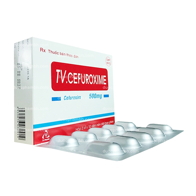 Thuốc kháng sinh TV.CEFUROXIME - Cefuroxim 500mg