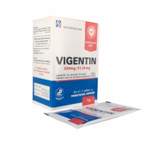 Thuốc kháng sinh Vigentin 281,25mg - Hộp 12 gói