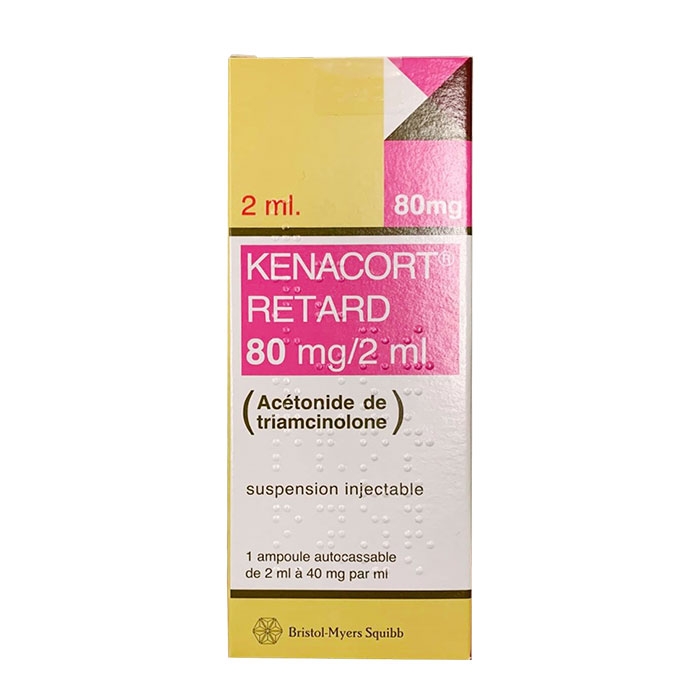 Thuốc kháng viêm Bristol-Myers Squibb Kenacort Retard 80mg/2ml, Hộp 1 lọ