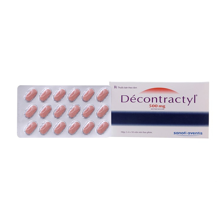 Thuốc kháng viêm Decontractyl 500 - Mephenesin 500mg, Hộp 36 viên
