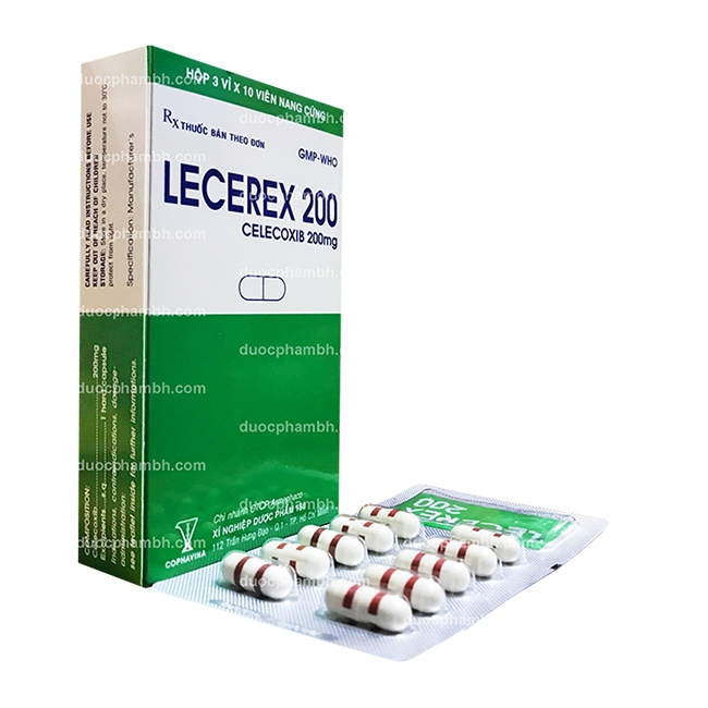 Thuốc kháng viêm LECEREX 200 - Celecoxib 200mg