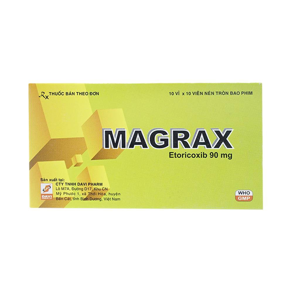 Thuốc kháng viêm Magrax 90mg, Hộp 100 viên