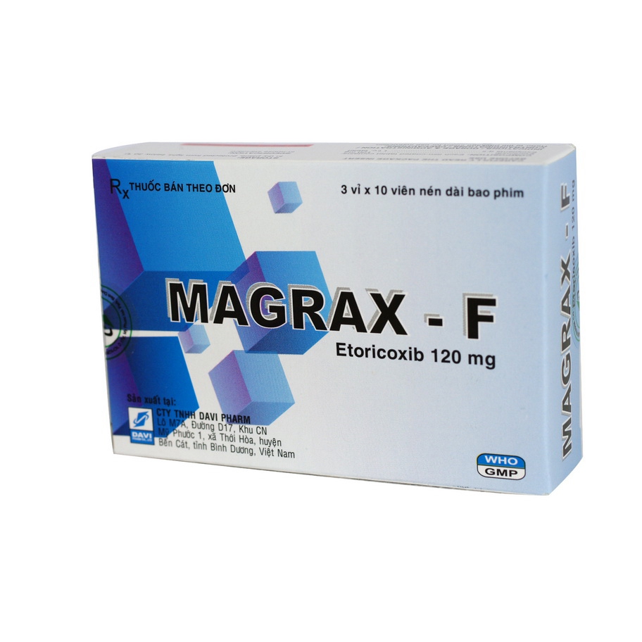Thuốc kháng viêm Magrax - F 120mg, Hộp 30 viên