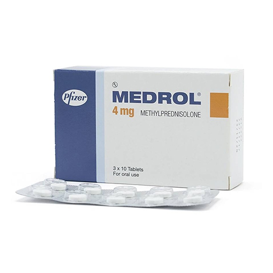 Medrol 4mg Pfizer, Hộp 30 viên