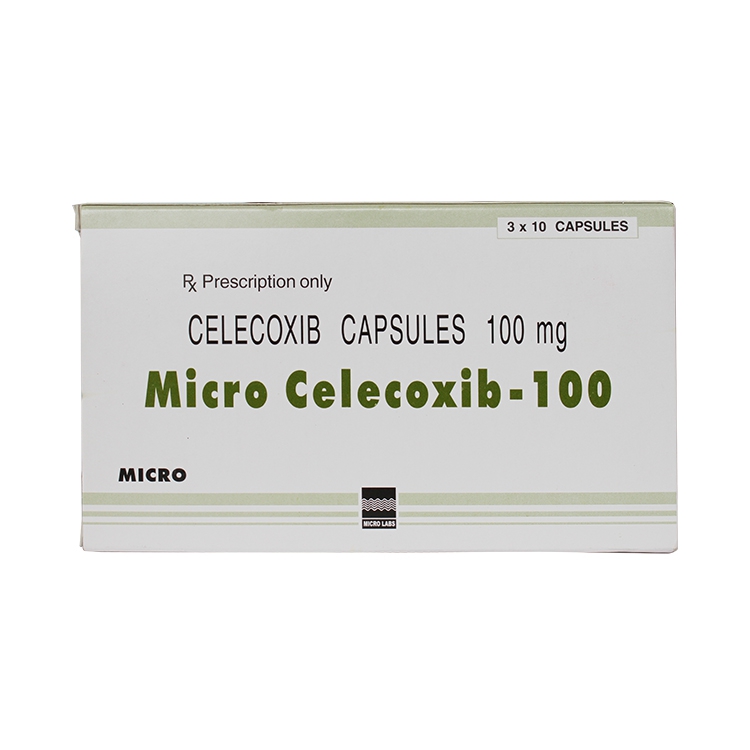 Thuốc kháng viêm Micro Celecoxib 100mg, Hộp 30 viên 
