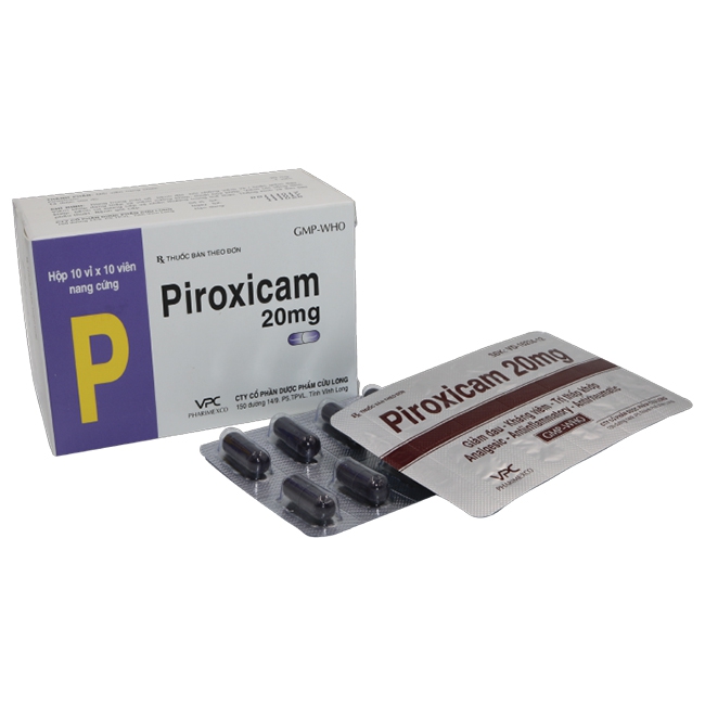 Thuốc kháng viêm VPC Piroxicam 20mg, Hộp 100 viên