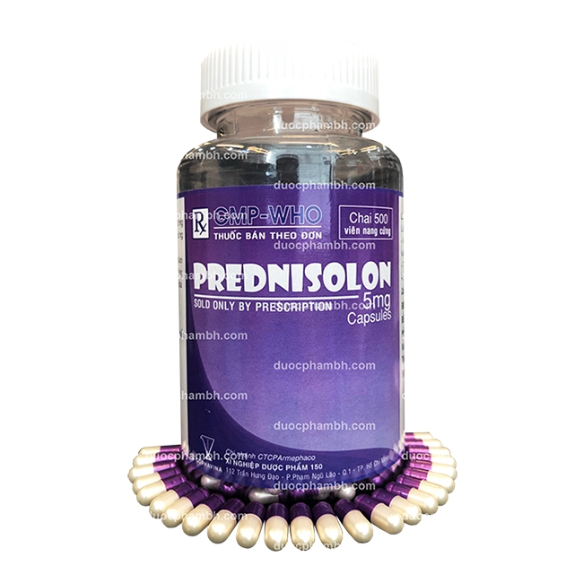 Thuốc kháng viêm PREDNISOLON 5mg - Prednisolon 5mg