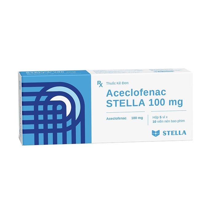Thuốc kháng viêm Stella Aceclofenac Stella 100mg