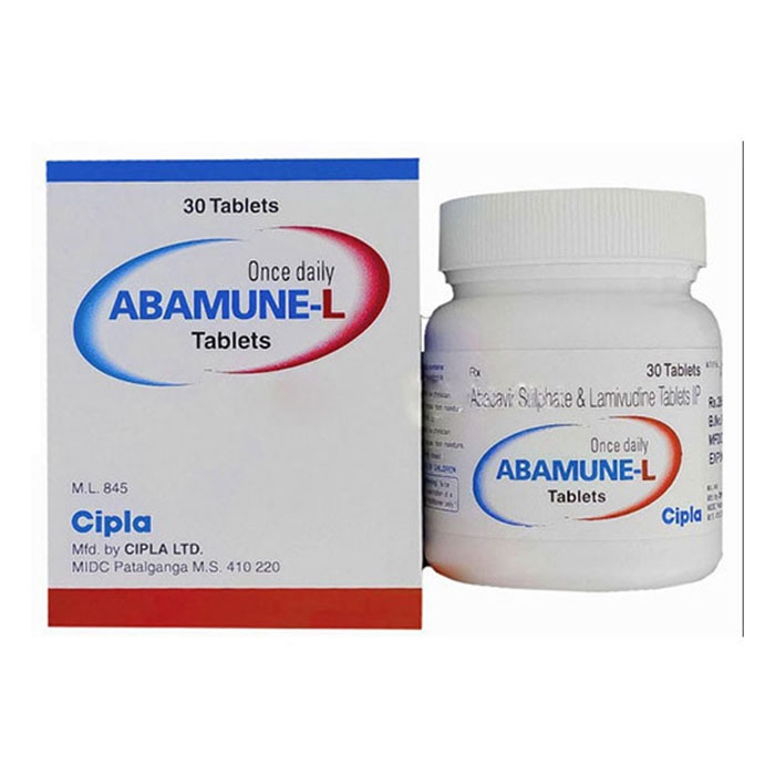 Thuốc kháng virus Cipla Abamune-L, Hộp 30 viên