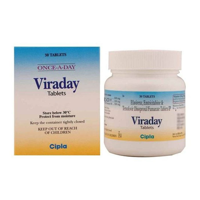 Thuốc kháng virus Cipla Viraday, Hộp 30 viên