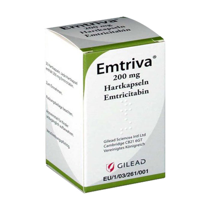 Thuốc kháng virus Gilead Emtriva 200mg, Hộp 30 viên