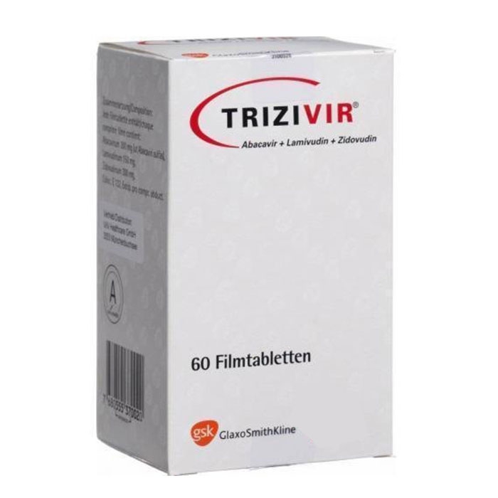 Thuốc kháng virus GSK Trizivir, Hộp 60 viên