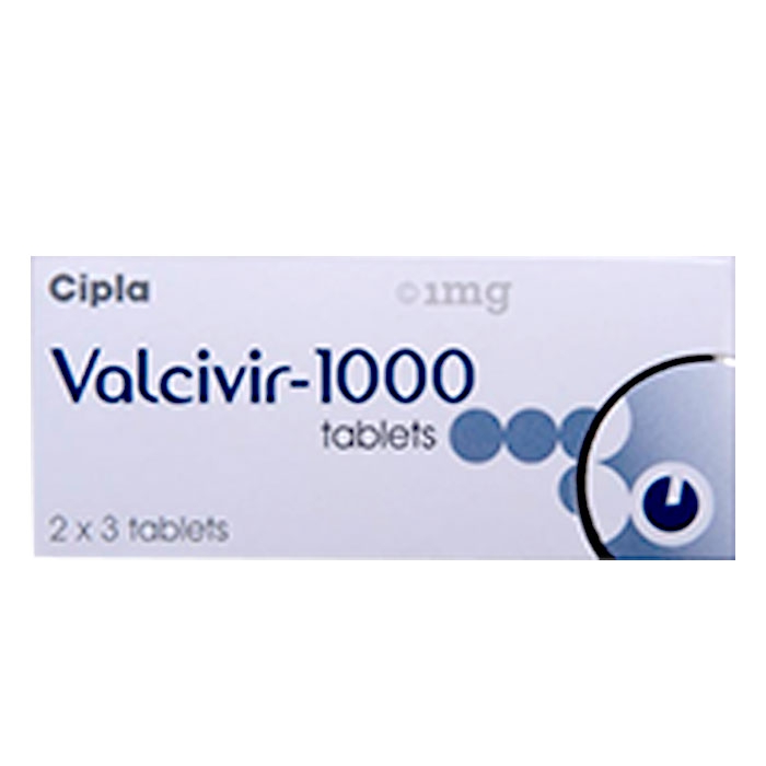 Thuốc kháng virus valcivir-1000, Hộp 2 vỉ 3 viên