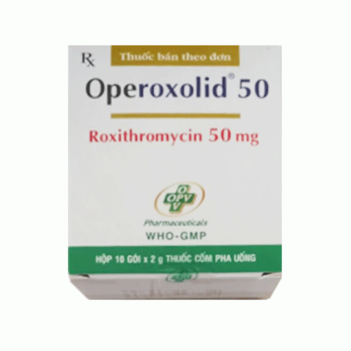 Thuốc kháng sinh Operoxolid 50 10 gói