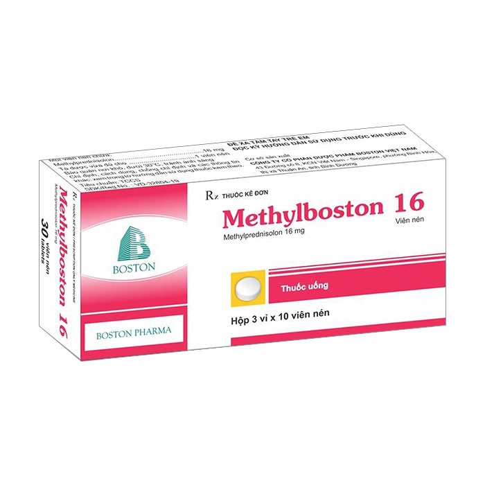 MethylBoston 16mg, Hộp 3 vỉ x 10 viên
