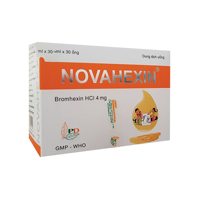 Thuốc long đờm Novahexin 4 | Hộp 5ml × 30 ống