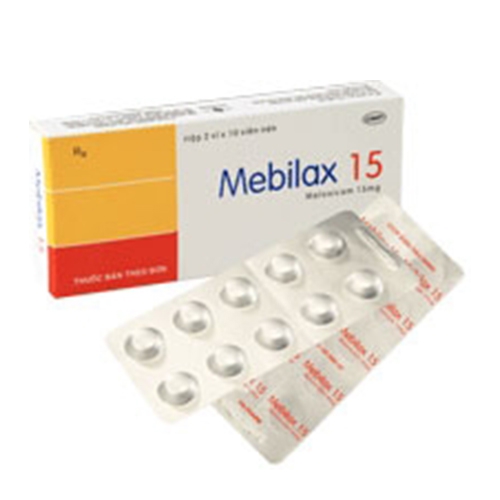 Thuốc Mebilax 15mg DHG, Hộp 20 viên