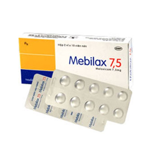 Thuốc Mebilax 7,5mg DHG, Hộp 20 viên