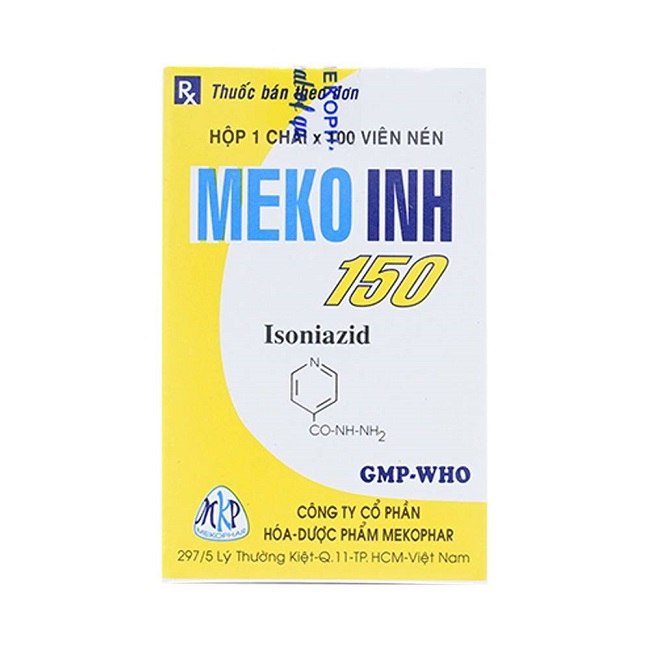 Thuốc Meko INH 150mg, Isoniazid 150mg, Chai 100 viên