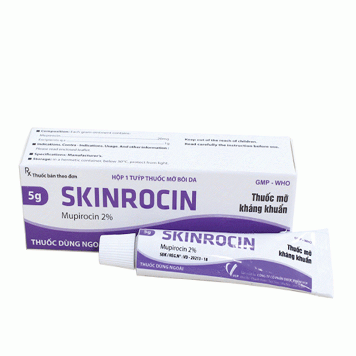 Thuốc mỡ kháng khuẩn VCP Skinrocin 2% 5g