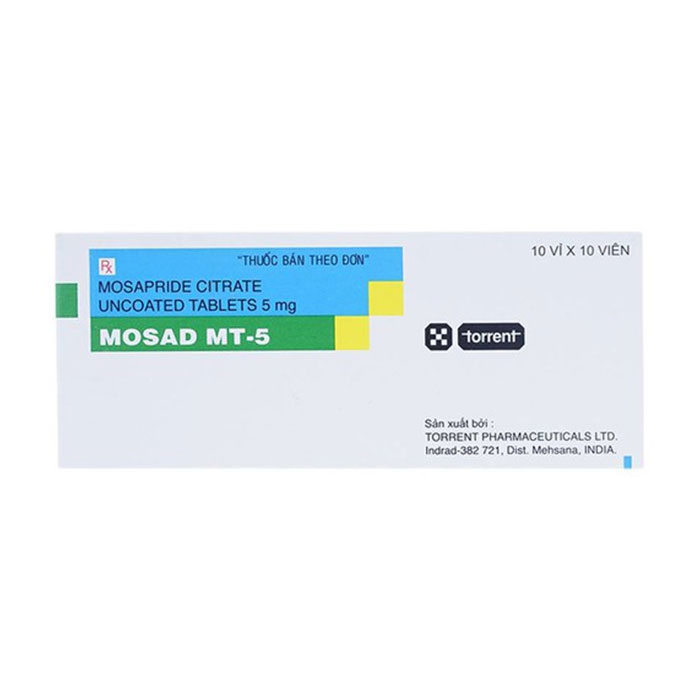 Thuốc Mosad MT-5 Mosapride 5mg, Hộp 100 viên