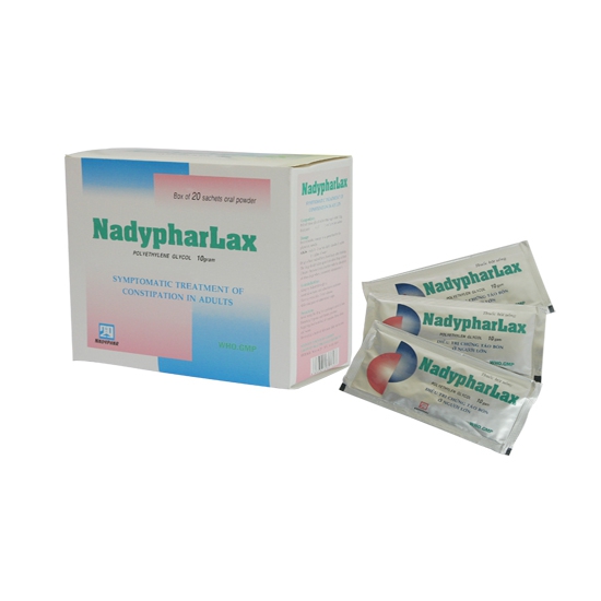 Thuốc NadypharLax, Hộp 20 gói