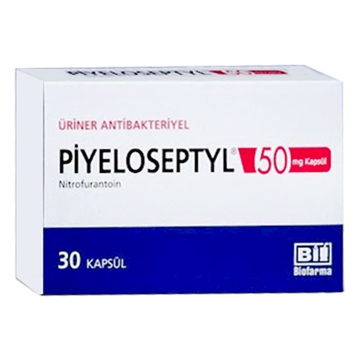Thuốc nhiễm trùng đường tiết niệu Piyeloseptyl Nitrofurantoin 50mg
