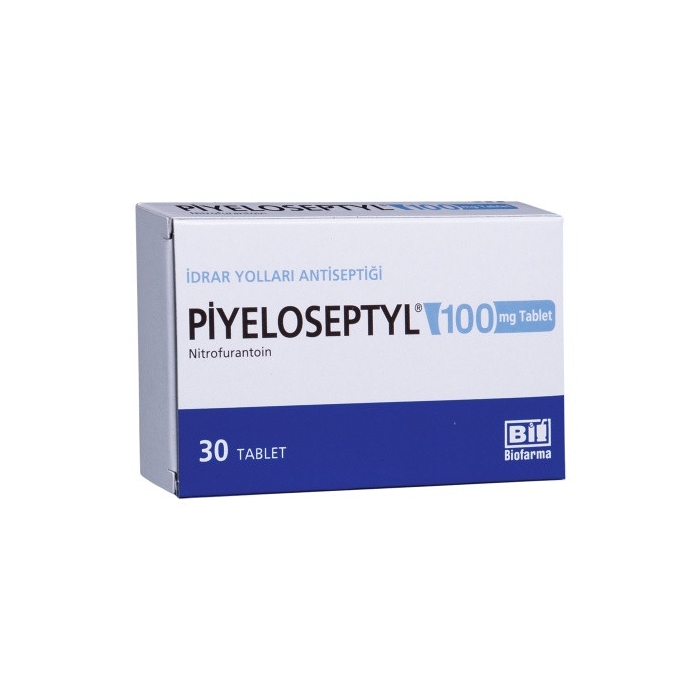 Thuốc nhiễm trùng đường tiết Piyeloseptyl Nitrofurantoin 100MG, Hộp 30 viên