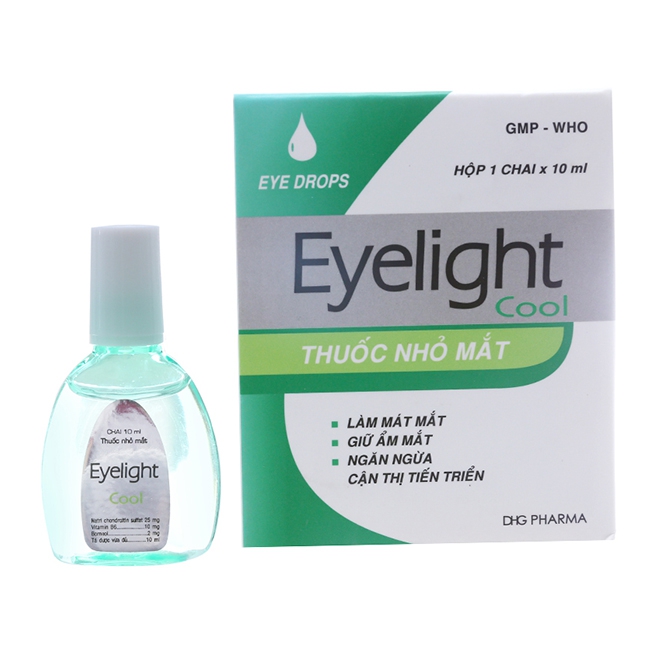 Thuốc nhỏ mắt Eyelight Cool DHG, Hộp 10ml