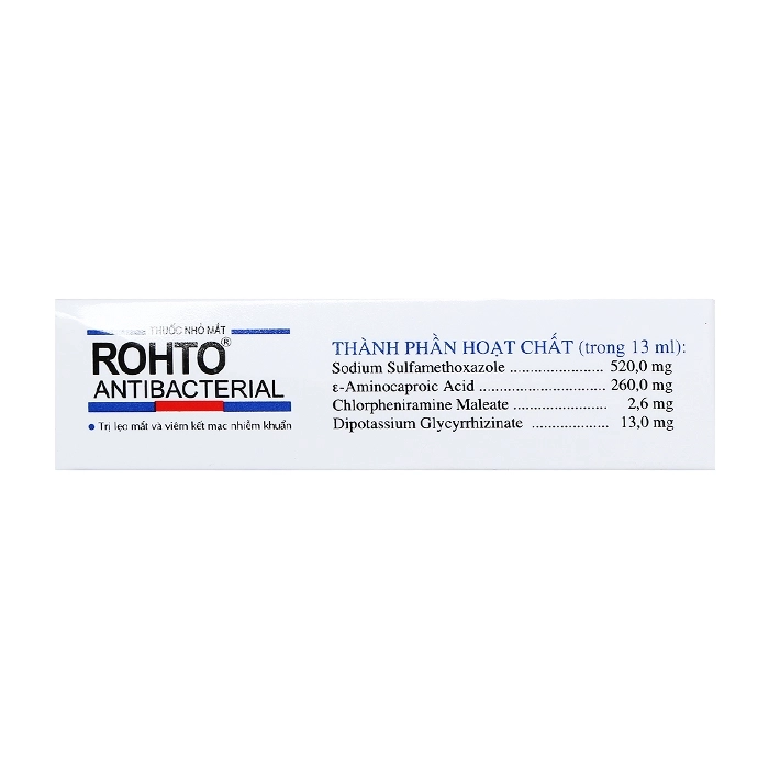 Thuốc nhỏ mắt Rohto Antibacterial 13ml