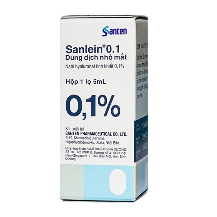 Thuốc nhỏ mắt Sanlein 0,1% | Hộp 1 lọ 5ml