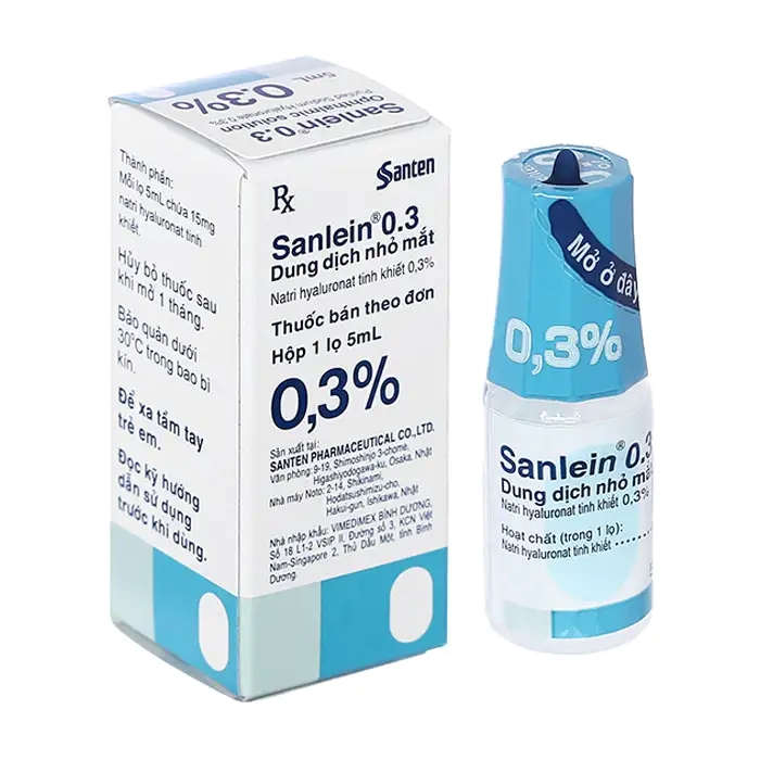 Thuốc nhỏ mắt Santen Sanlein 0,3% 5ml