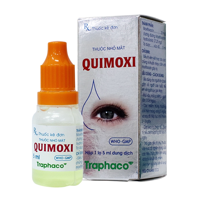 Thuốc nhỏ mắt Traphaco Quimoxi, Hộp 5ml