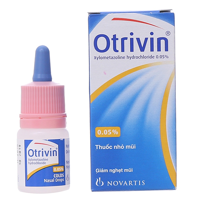 Thuốc nhỏ mũi làm giảm nghẹt mũi Otrivin 0.05% 10ml ( Nhỏ giọt )