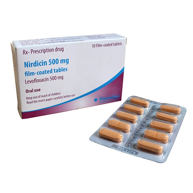 Thuốc Nirdicin 500mg, Hộp 1 vỉ x 10 viên