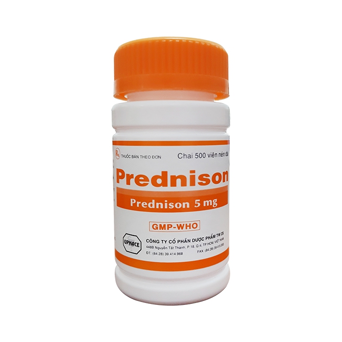 Thuốc PREDNISON 5mg TW25, 500 viên