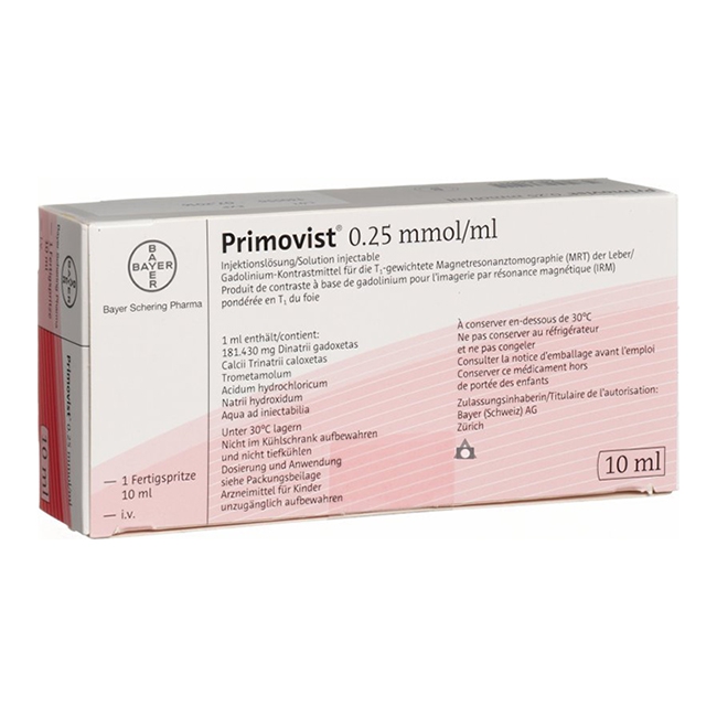 Thuốc PRIMOVIST 0.25MMOL/ML