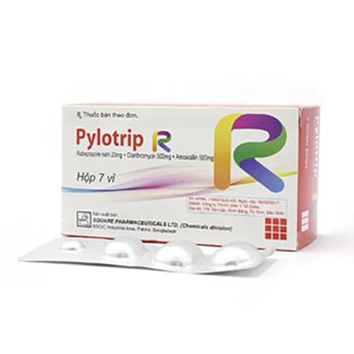 Thuốc Pylotrip R, Hộp 7 vỉ x 04 viên