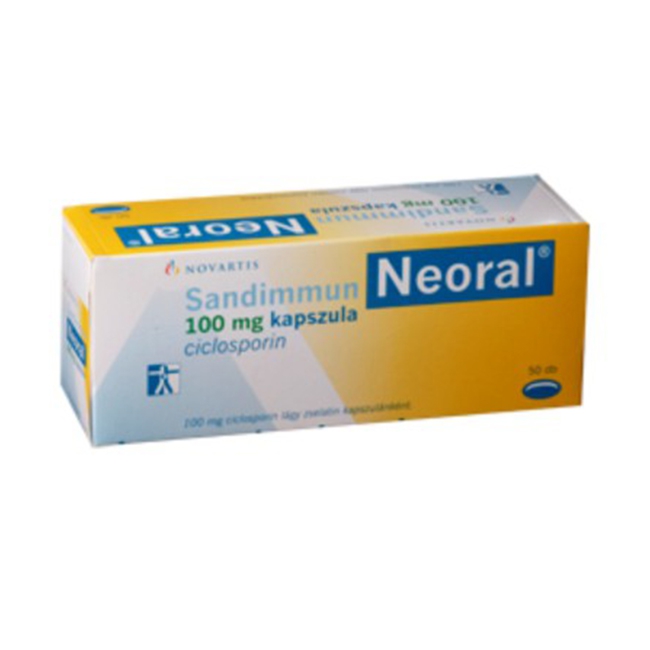 Thuốc Novartis Neoral 100mg, Hộp 50 viên