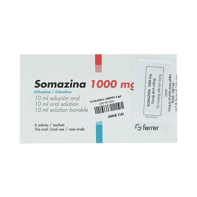 Thuốc Somazina 1000mg, Hộp 6 gói