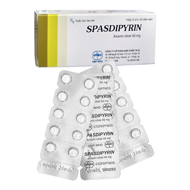 Thuốc SPASDIPYRIN TW25, Hộp 30 viên