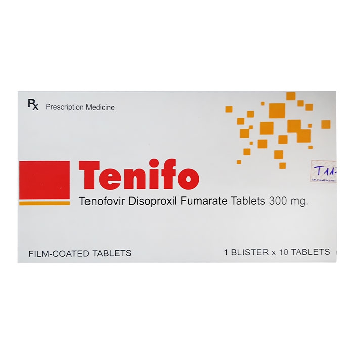 Thuốc Tenifo 300, Tenofovir 300mg, Hộp 10 viên
