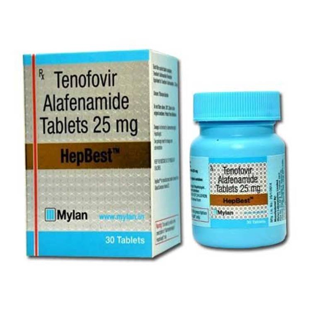 Thuốc Tenofovir Alafenamide 25mg ( HepBest ), Hộp 30 viên