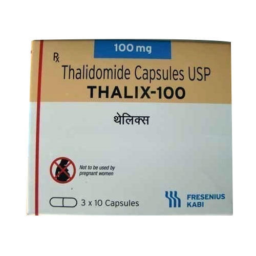 Thuốc Thalix 100, Thalidomide Capsules USP 100mg, Hộp 30 viên