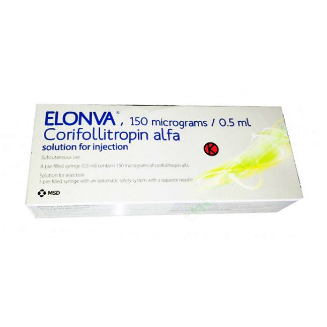 Thuốc tiêm ELONVA 150 mcg/0.5 ml
